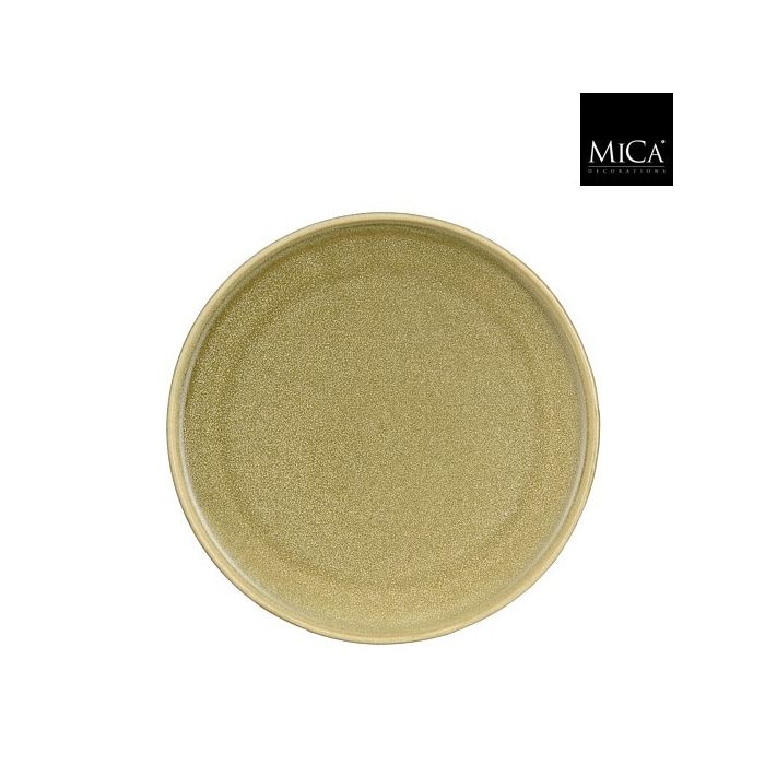 Mica Nika Stoneware Plate Green 22cm