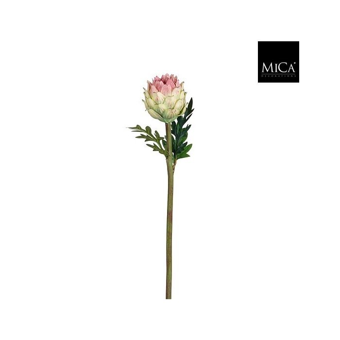 Mica Faux Protea Light Pink 58cm