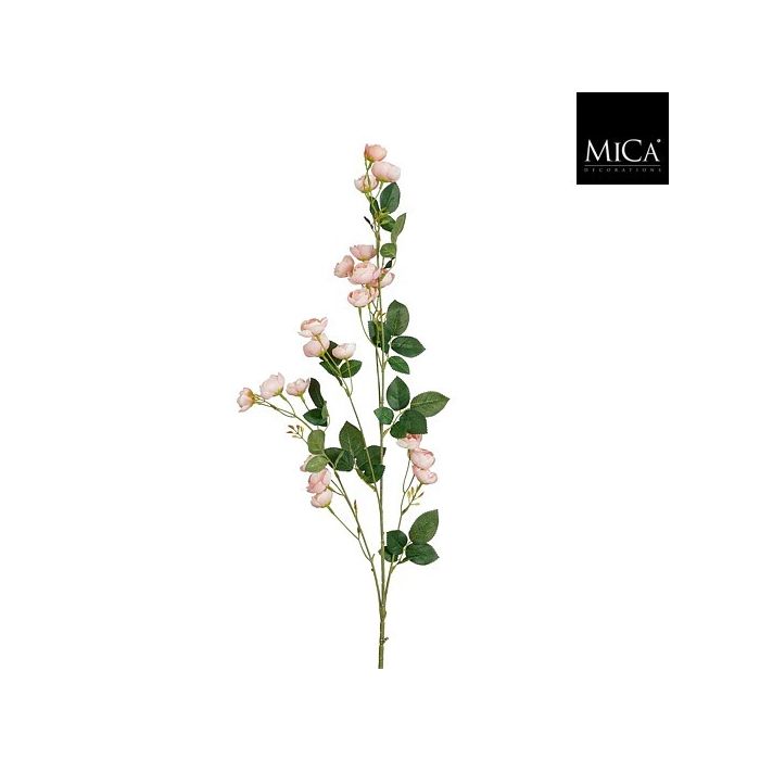 Mica Artificial Rose Spray Pink 103cm