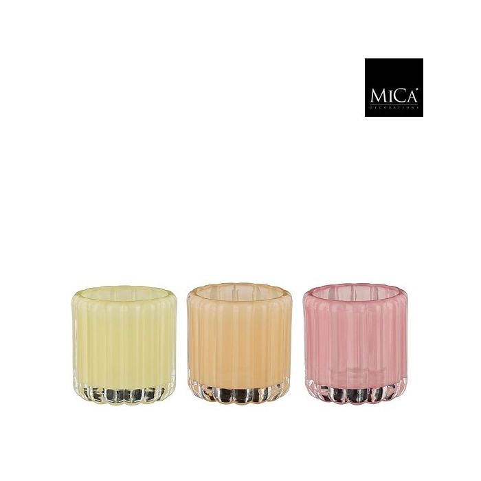 Mica Glass Tealight Holder