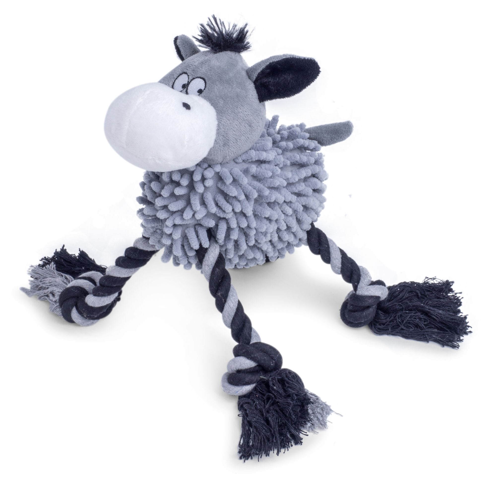 Petface Buddies Noodle Donkey Plush Dog Toy