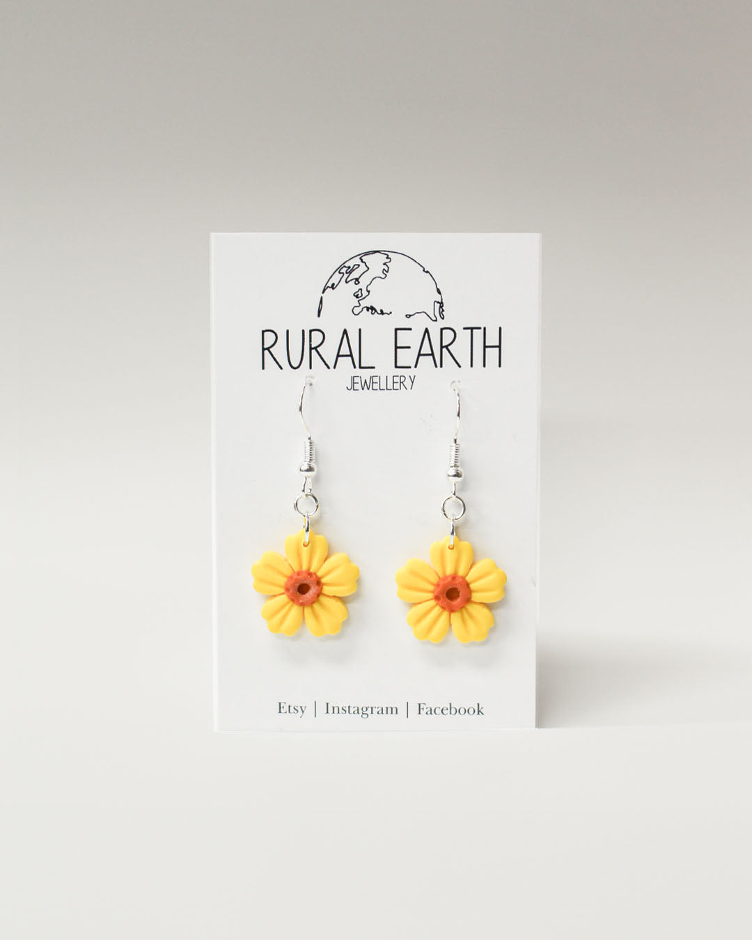 Rural Earth Daffodil Drop Earrings