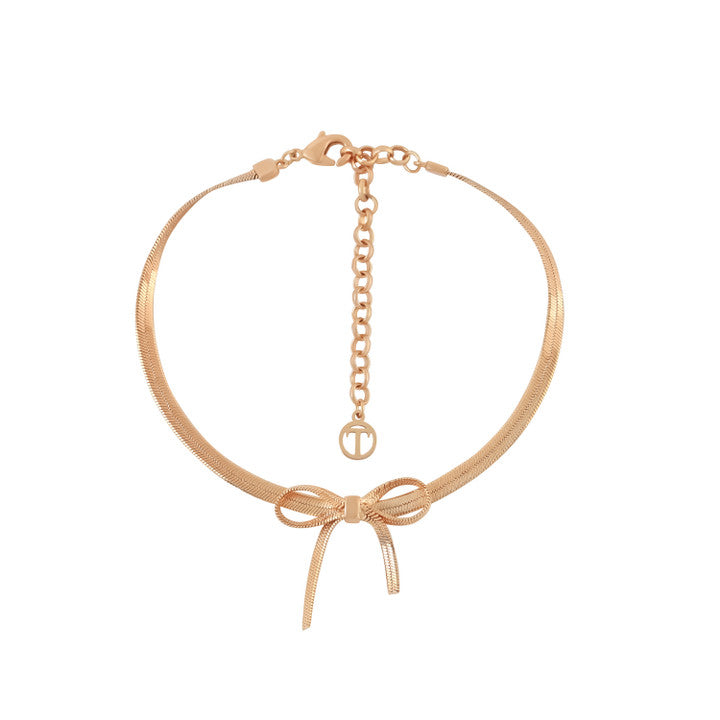 Tipperary Crystal Bow - Slinky Gold Bracelet