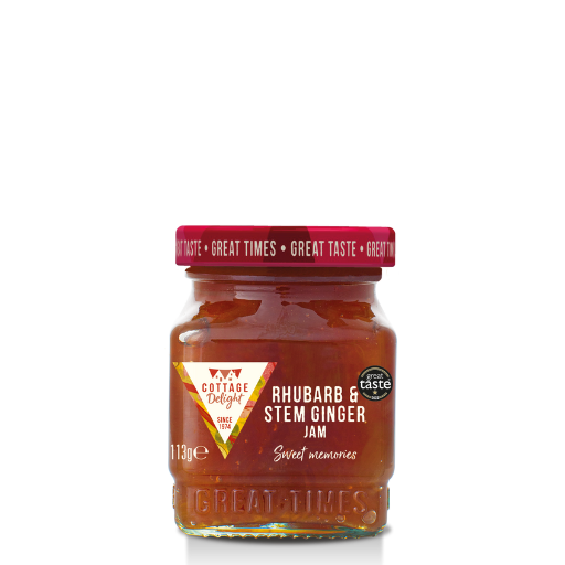 Cottage Delight Rhubarb and Stem Ginger Jam 113g