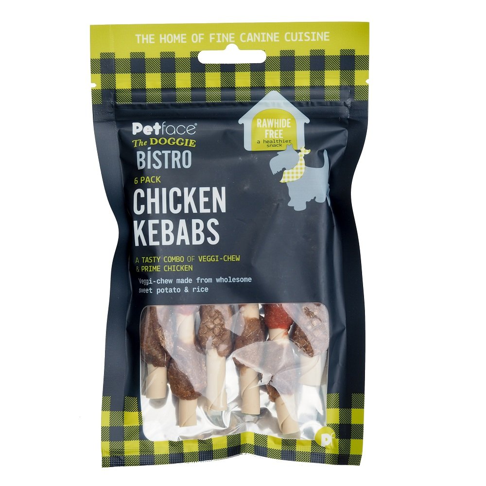 Petface Doggie Bistro Chicken Kebab 6 Pack