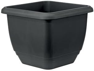 Stewart Plastics Balconniere Square Planter Black