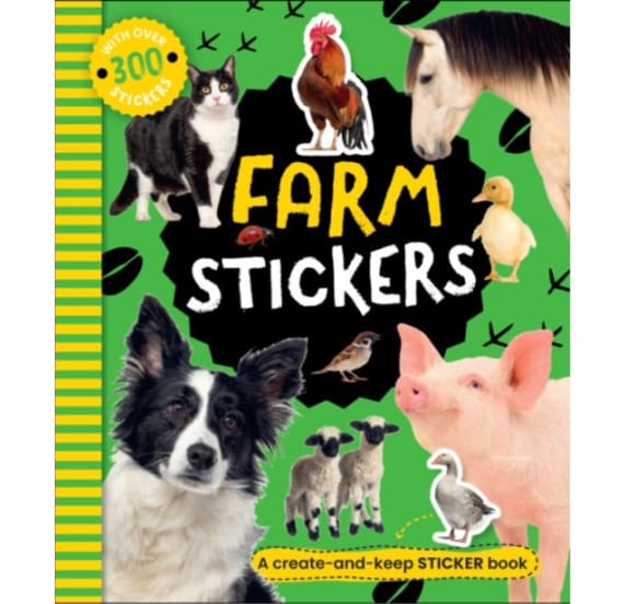 300 Stickers Farm Book