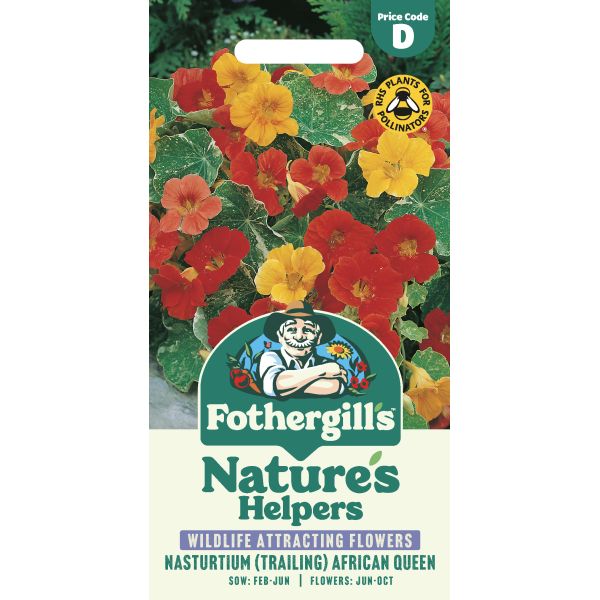 Mr Fothergills Natures Helpers Nasturtium (Trailing) African Queen