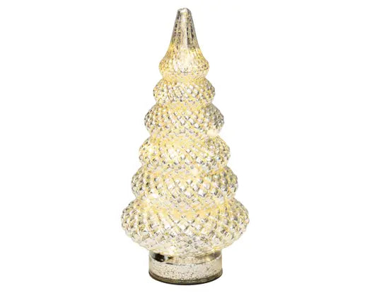 Lumineo Lit Glass Tree Rounded 25.5cm