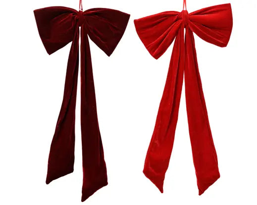 Decoris Velvet Bow 50cm x 100cm Single Assorted