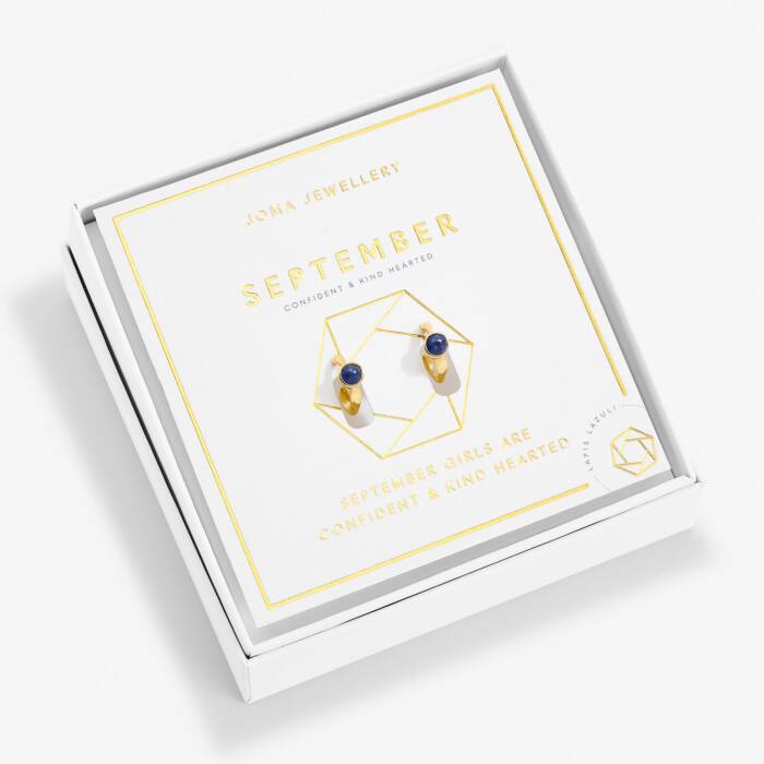Joma Jewellery A Little 'Birthstone' Gold Plated Hoop Earrings