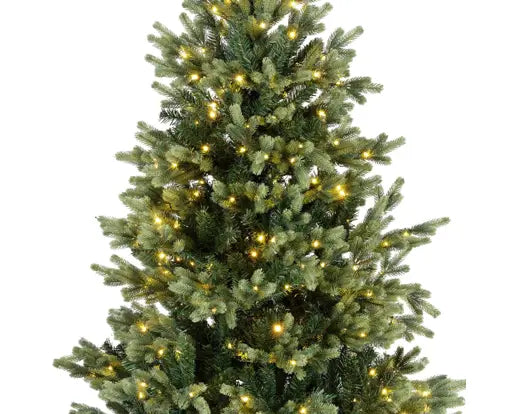 Everlands Lit Geneva Fir Green & Warm White