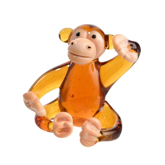 Stratton Objets d'art Miniature Glass Figurine - Monkey