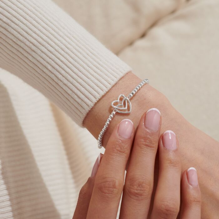Joma Jewellery A Little 'Happy Birthday' Bracelet in Silver Plating