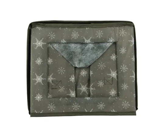 Bauble Storage Box Green & White