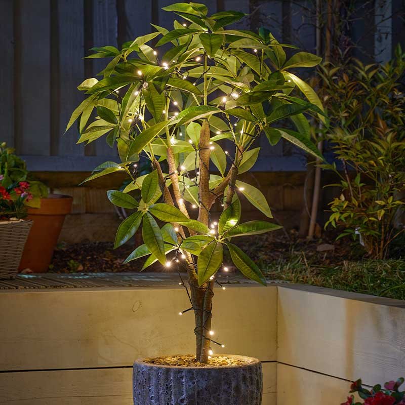 Smart Garden Solar Strings - 200 Warm White LEDs