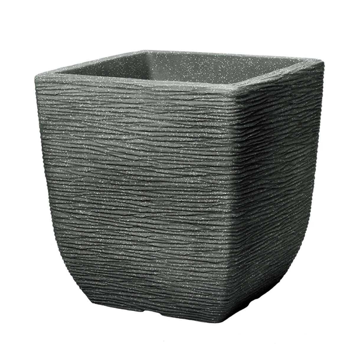 Stewart Plastics Cotswold Planter Square Marble Green