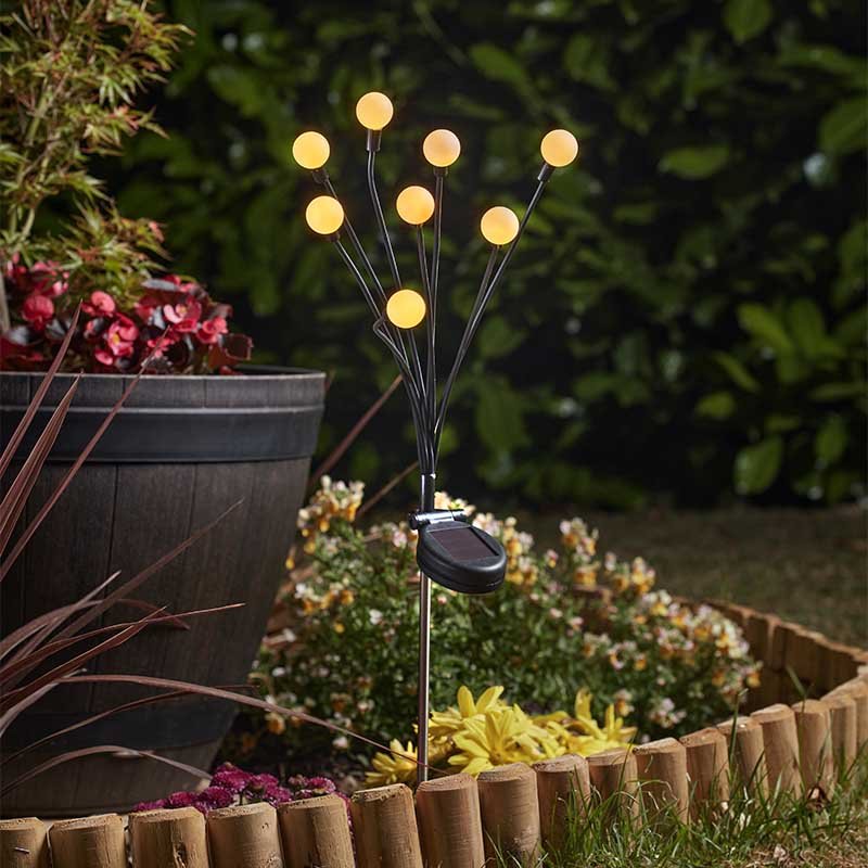 Smart Garden 8-Stem GloGlobes Warm White Stake Light