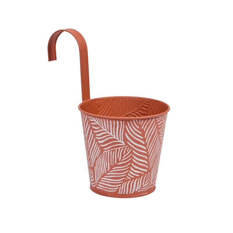 Smart Garden 6in Fence & Balcony Hanging Pot  - Fern - Terracotta