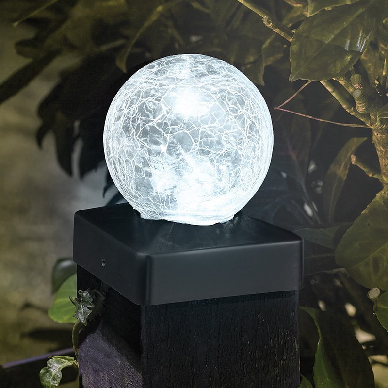Smart Garden Crackle Ball Post Light