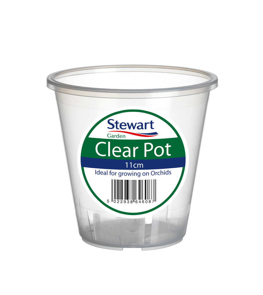 Stewart Plastics Clear Pot 11cm