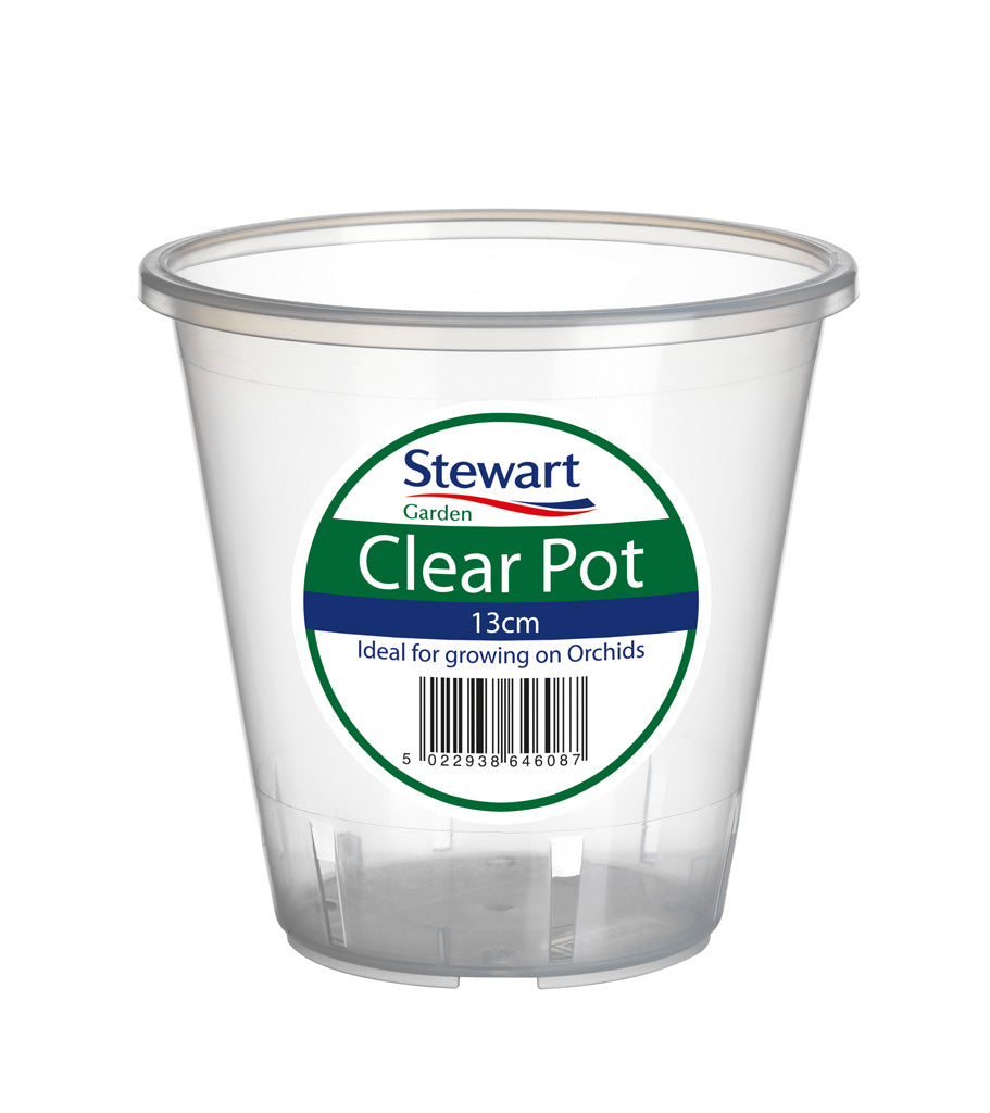 Stewart Plastics Clear Pot 11cm