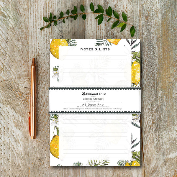 Toasted Crumpet Lemon (Pure) A5 Desk Pad
