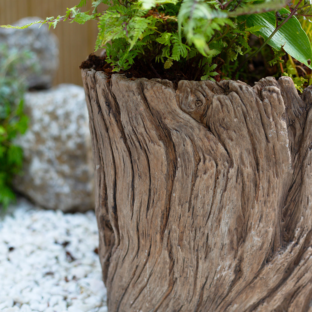 Apta Driftwood Log Planter