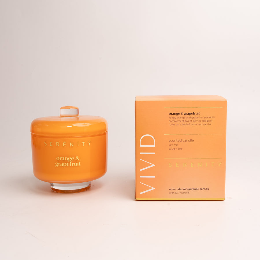 Vivid Serenity Candle Orange & Grapefruit 230g