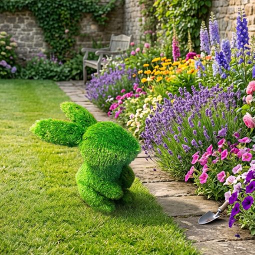 Greenkey Grass Animal Rabbit 35cm - Sitting Bunny Rabbit Patch