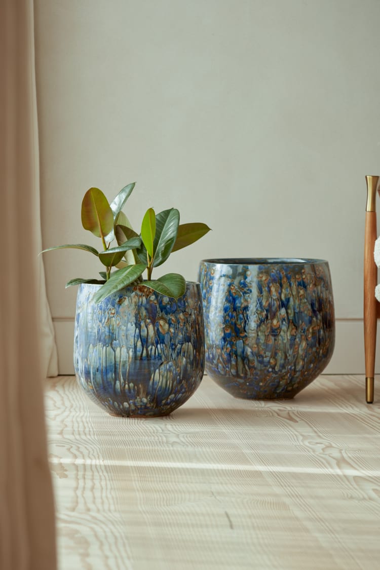 Woodlodge Maya Indoor Pot Dark Blue