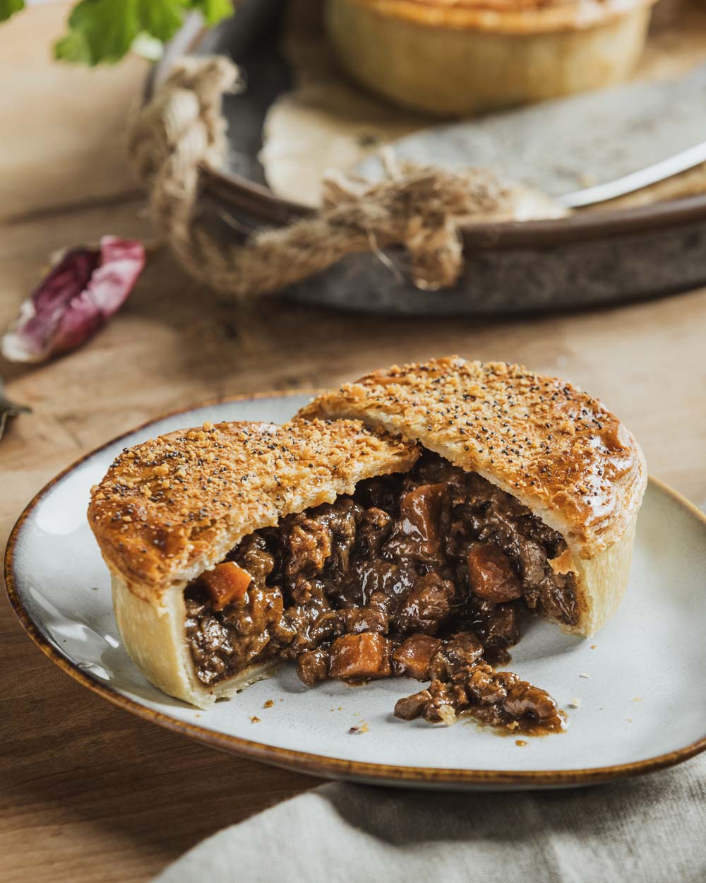 The Original Baker Frozen Minced Beef & Onion Pie