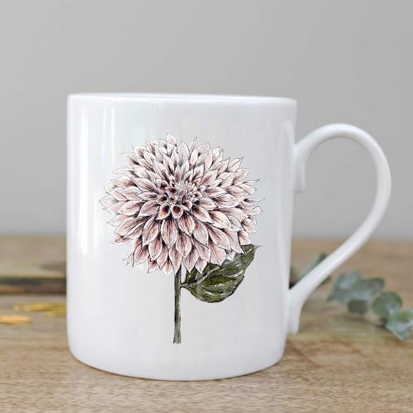 Toasted Crumpet Dahlia Mug