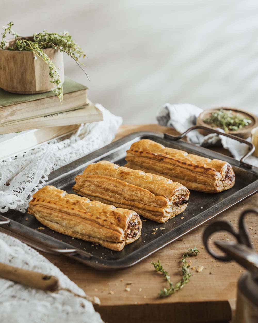 The Original Baker Frozen Original Pork Sausage Roll 3Pk
