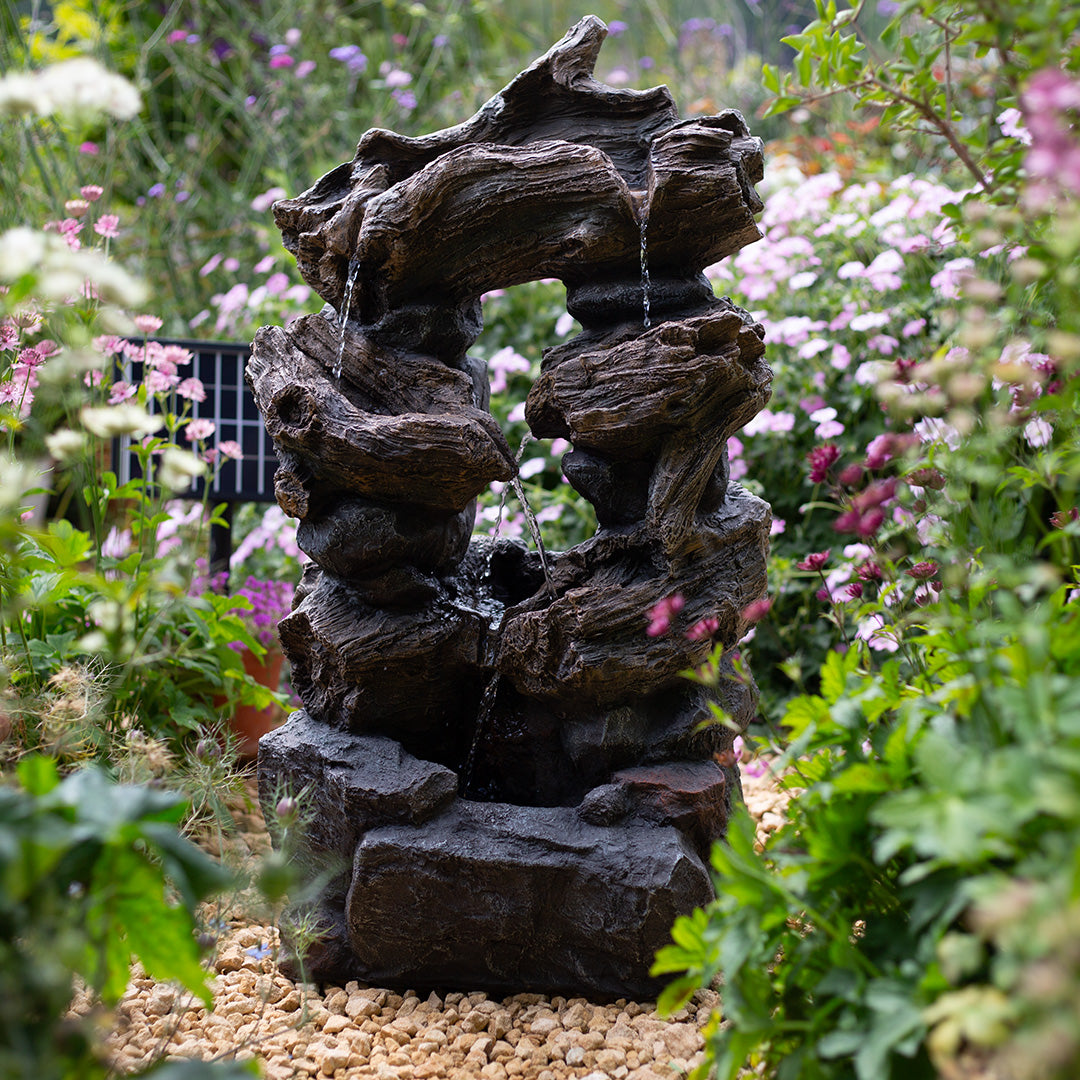 Easy Fountain Sherwood Falls LED Solar Water Feature