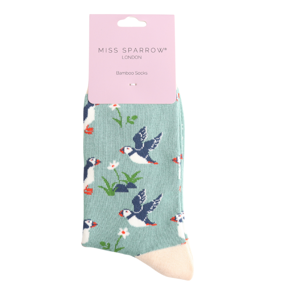 Miss Sparrow Cool Puffins Green