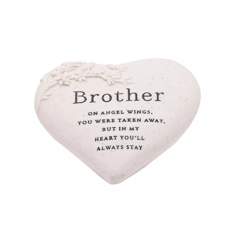 Thoughts of You Graveside Branch Heart - Brother