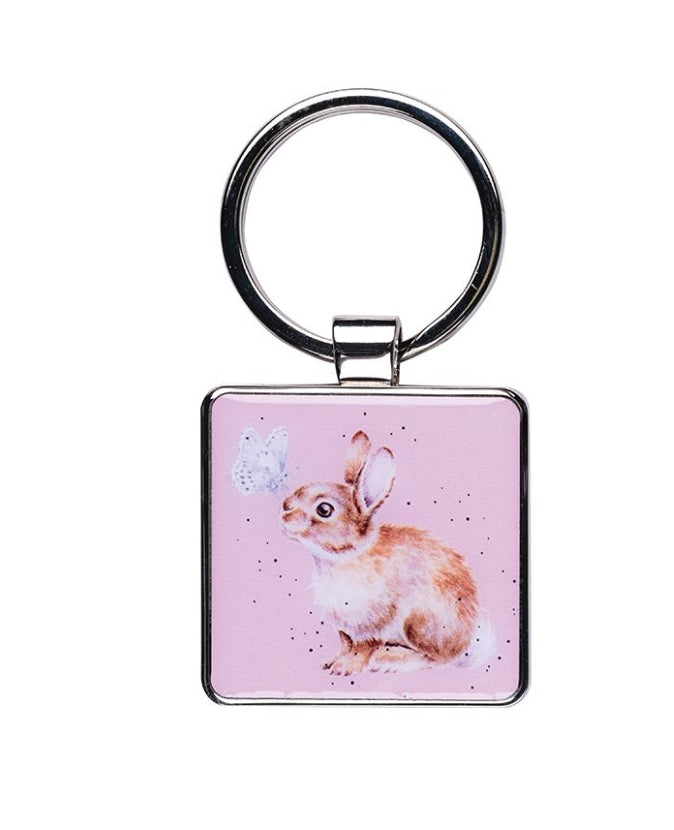 Wrendale 'I Spy a Butterfly' Rabbit Keyring