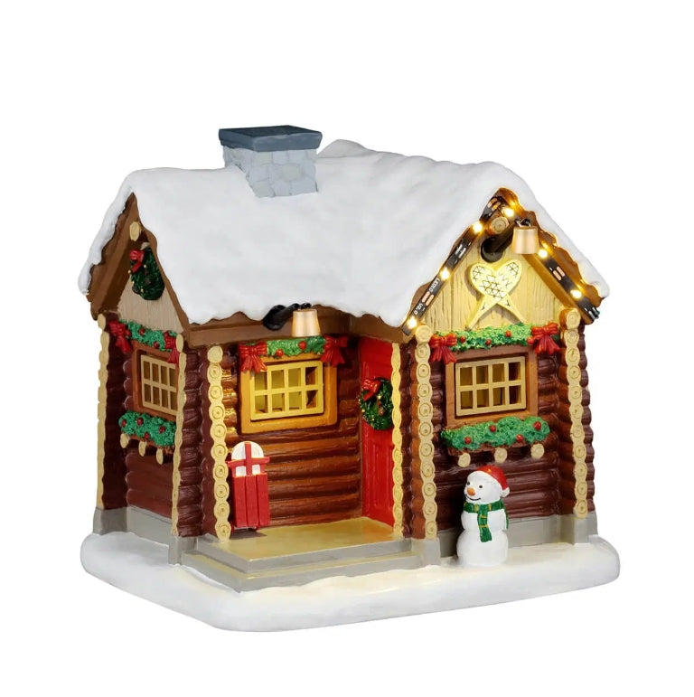 Lemax Snowshoe Cabin AC Adaptable 64680