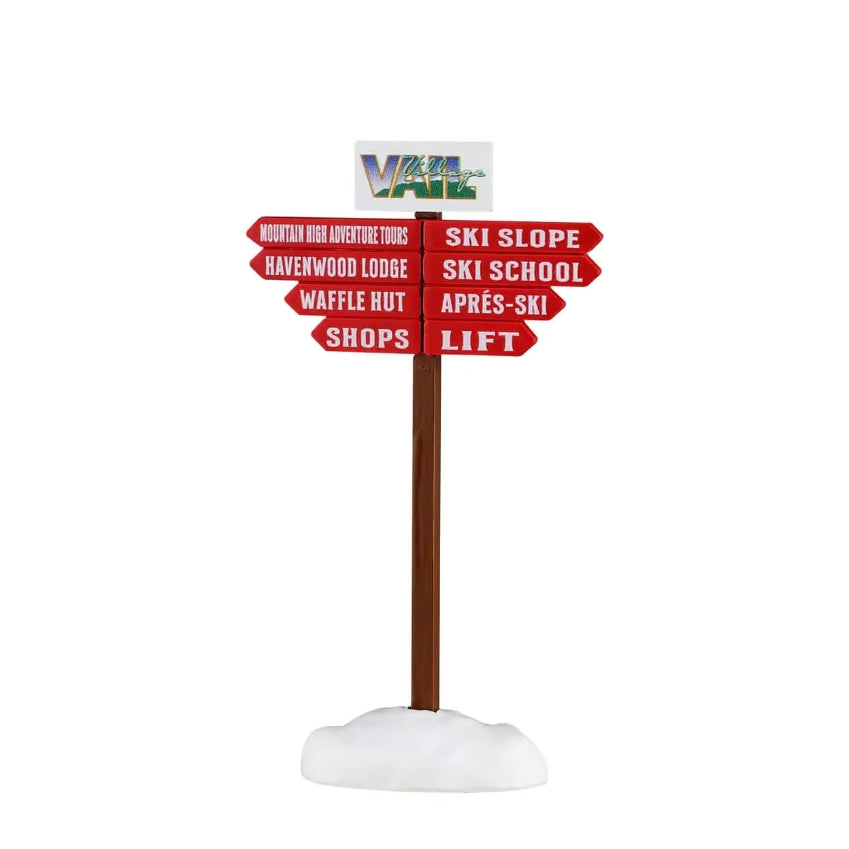 Lemax Ski Slope Sign 64645