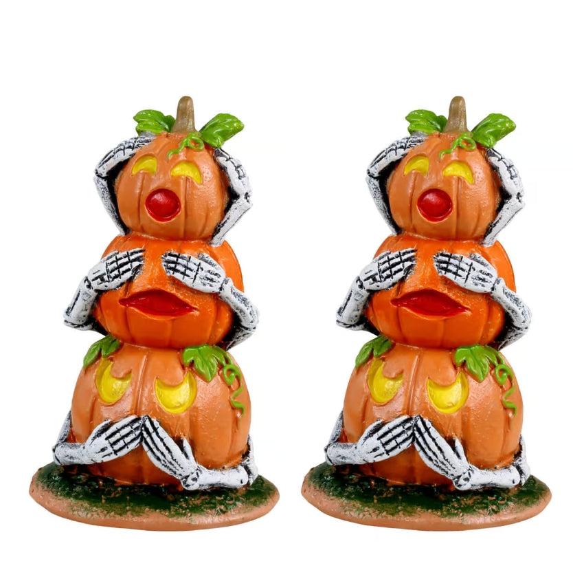 Lemax Pumpkin Snowmen Set Of 2 34073