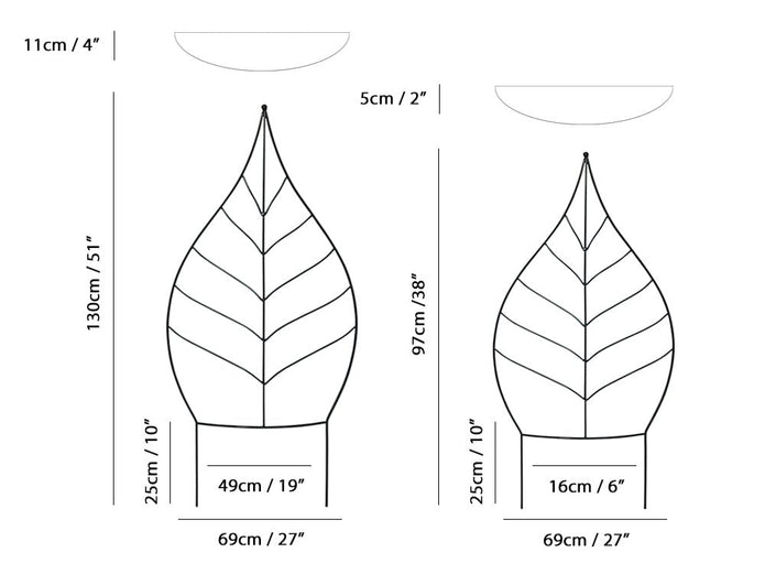 Garden Pride Leaf Trellis Free Standing 97cm