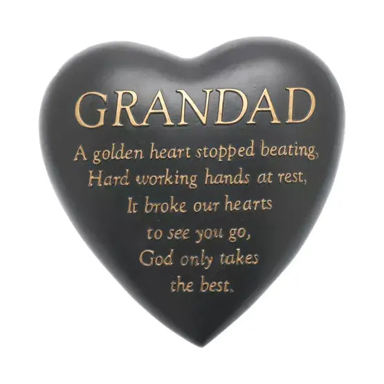 Grey Heart Memorial Grandad