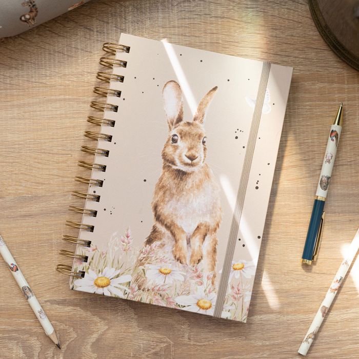 Wrendale Designs 'Among the Daisies' Rabbit Blank Notebook