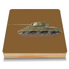 Coach House Tanks Bamboo Drinks Coaster (100x100x10)