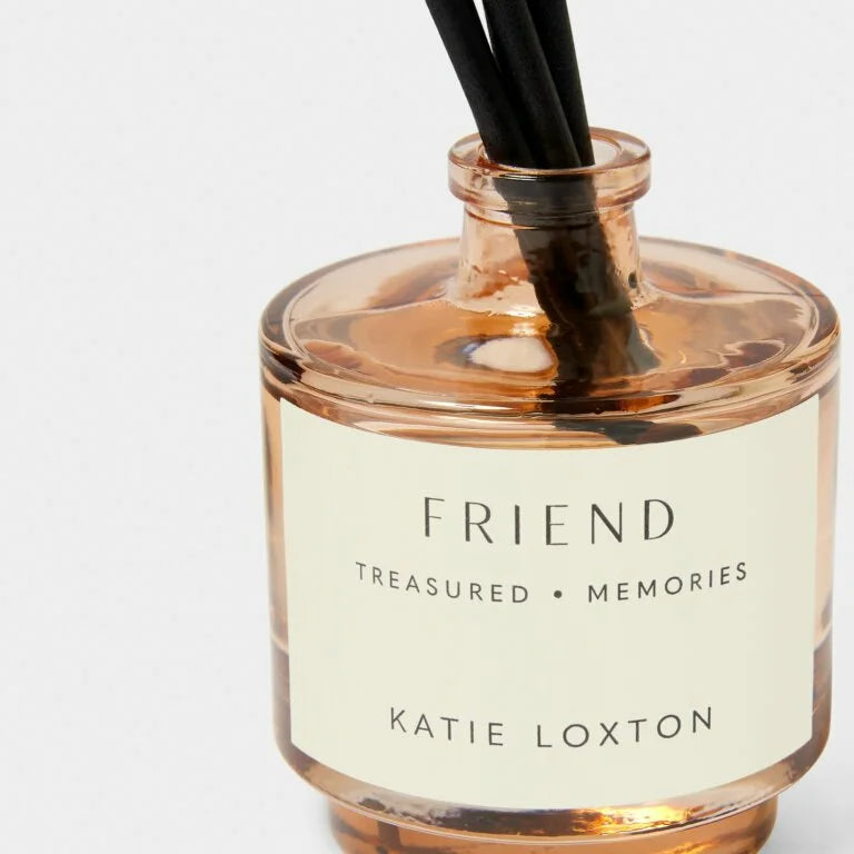 Katie Loxton Sentiment Reed Diffuser Friend Peach Rose And Sweet Mandarin 27.2 cm X 7.2 cm X 7.2 cm
