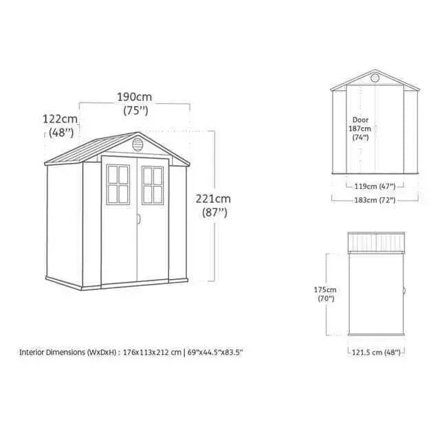 Keter Henley 6x4 shed