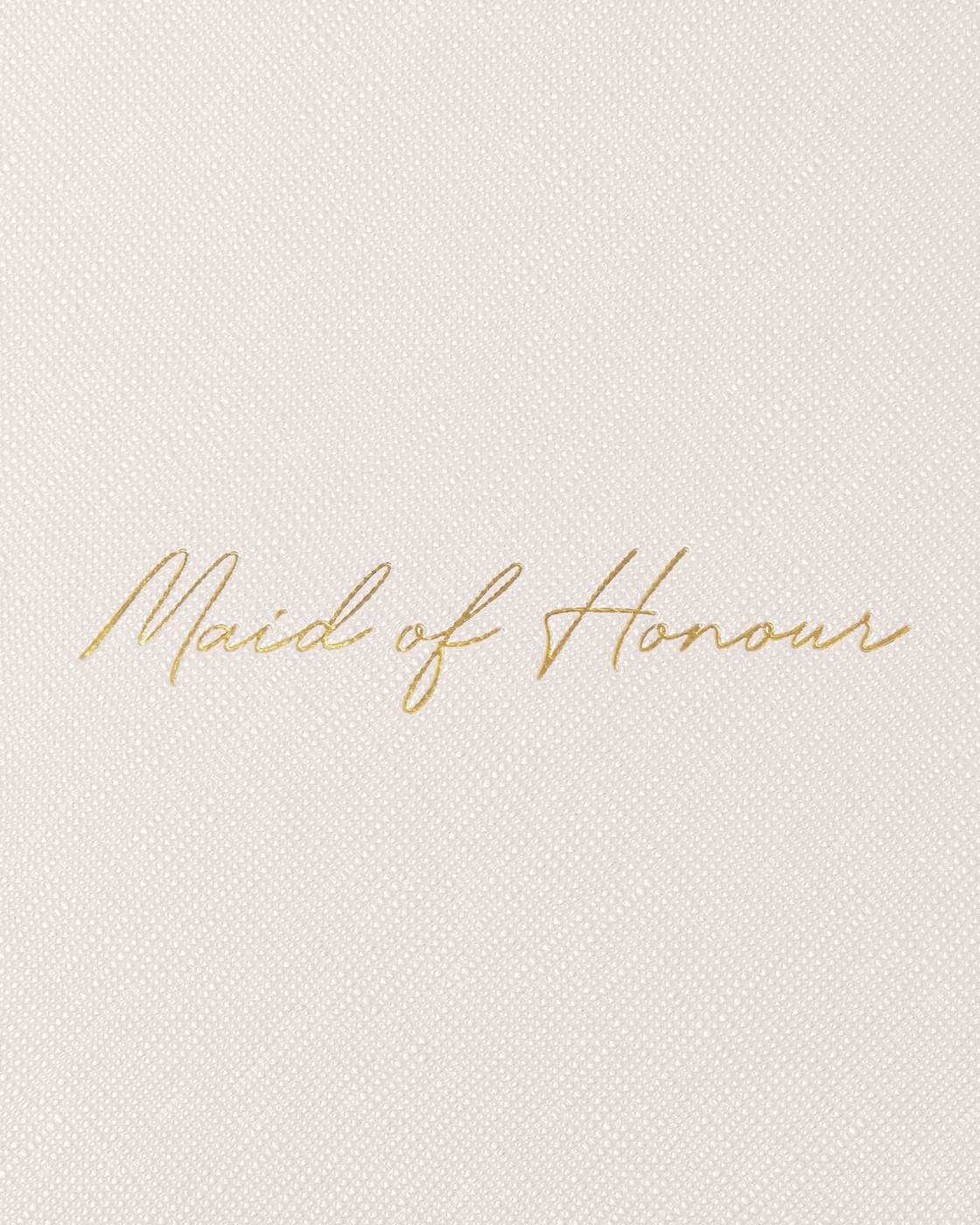 Katie Loxton Bridal Sentiment Pouch Maid Of Honour Pearlescent White