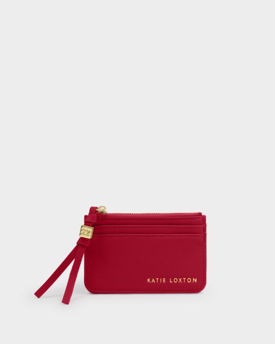 Katie Loxton Gift Boxed Coin & Cardholder Garnet Red