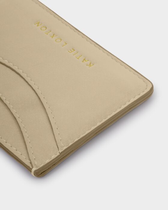 Katie Loxton Alba Cardholder Desert Sand Suedette